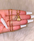 Dainty Mother Mary With Initial