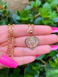 Diamond Cut Mary Heart
