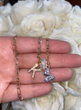 1 To 4 Letter Teddy Necklace