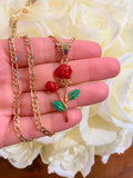 Red Rose Necklace