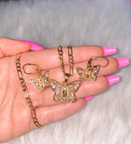 Mariposa De María Set (Figaro Chain)