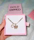 Mariposa Rosa With Initial