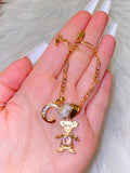 Bling Birthstone And Initial Kids Bracelet (1 to 6 Kids)