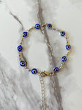 Adjustable Eye Bracelet Or Anklet (Silver)