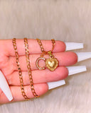 Cross Heart With Initial