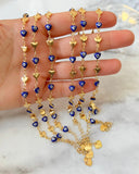 Adjustable Blue Heart Eye Bracelet Or Anklet