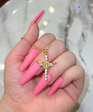 Angel Wing & Mary Cross (Rolo Chain)