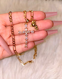 Pear Shape Cross & Teddy
