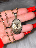 Oval Diamond Cut Jesus Necklace
