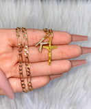 Golden Crucifix With Initial