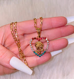 Dazzling Rose Heart (Mexican Flag)