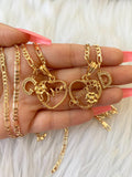 Mother Daughter Initial Necklaces