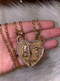 Jesus And Mary Breakable Heart With 2 Letters