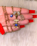 Icy Birthstone And Initial Kids With Blue Eyes