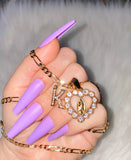 Icy Mary Heart With Initial