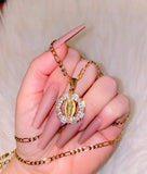 Icy Saint Jude (Figaro Chain)