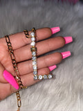 Extra Large Icy Letter L Necklace