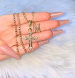 Icy Cross With Initial