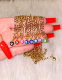 Eye Necklace In 8 Color Choices
