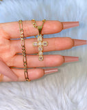 Geometric Cross (Figaro Chain)