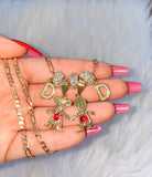 Icy Birthstone And Initial Kids (1 To 6 Kids)
