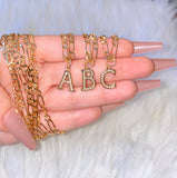 Icy Initial Necklace