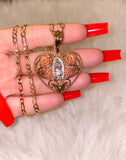 Tricolor Mary Rose Heart