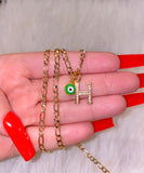 Icy Initial And Green Eye