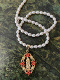 Freshwater Pearl Floral Mary Necklace