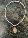 Freshwater Pearl Mary Necklace