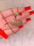 Gold Madre With 1 to 6 Birthstones