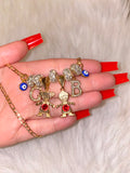 Icy Birthstone And Initial Kids With Blue Eyes