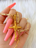 Golden Rose Cross