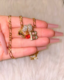 Bling Initial & Birthstone Teddy Combo