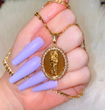 Icy Oval Saint Jude Medal