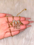 1 To 3 Letter Teddy Necklace