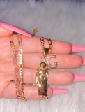 Saint Jude Necklace With Initial