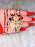 Tricolor Breakable Te Amo with Birthstones