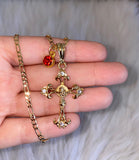 Icy Crucifix With Birthstone