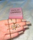 Mariposa Blanca With Initial