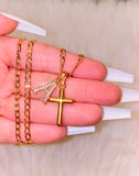 Dainty Classic Cross With Initial