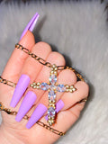 April Cross (Figaro Chain)