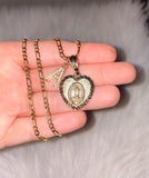 Classic Mary Heart With Letter