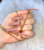 Birthstone Figaro Necklace