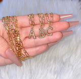 Icy Initial Necklace