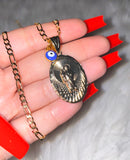 Oval Saint Jude & Eye Necklace