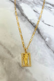 Rectangle Saint Jude (Figaro Chain)