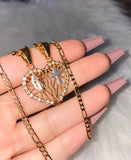 Icy Breakable Religious Heart Set