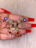 Icy Birthstone And Initial Kids With Blue Eyes