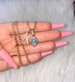 Classic Hamsa Eye With Initial